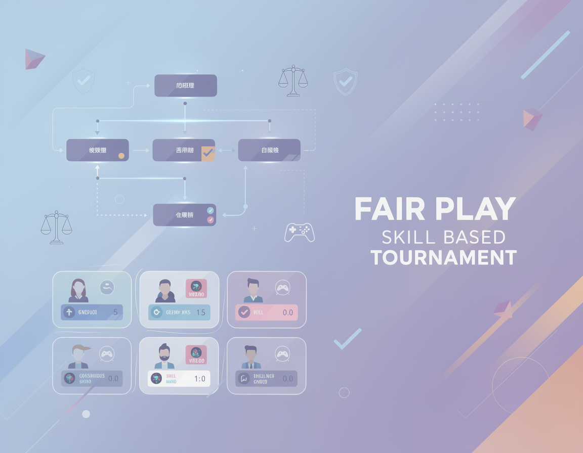 Ilustrasi ruleset fair play turnamen berbasis skill untuk turnamen game online manga4d dengan bracket dan room match